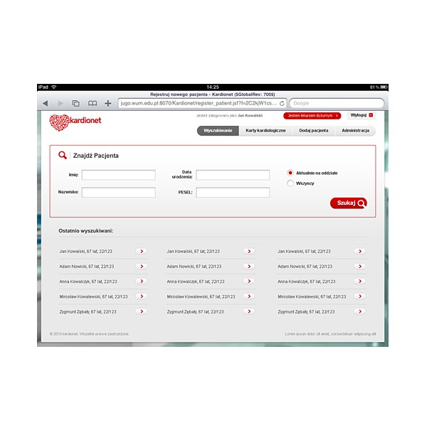 Akademii Medycznej w Warszawie